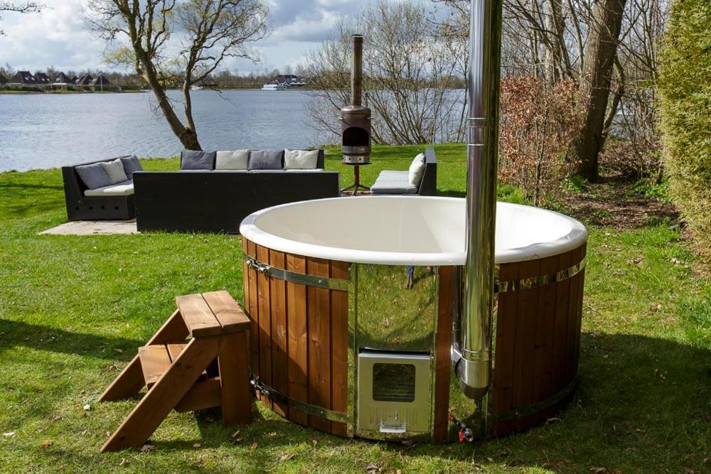 ruime Villa- aan het water-strand-NationaalPark- Earnewâld Buitenkant foto